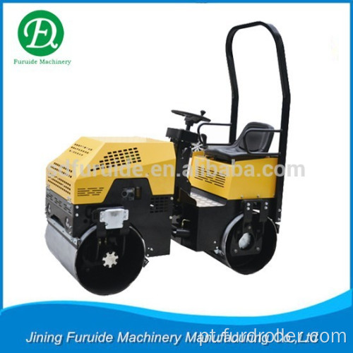 Roda de aço Compactador vibratório de 1 tonelada com direção hidráulica (FYL-880)